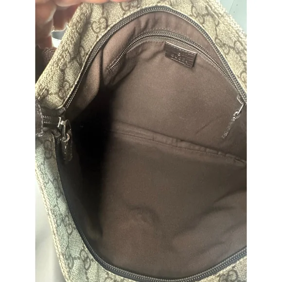 Gucci GG Monogram Messenger Bag Brown/Tan One Size - Picture 11 of 14